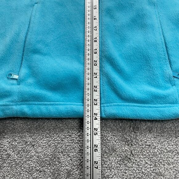 Columbia Jacket Women Small Blue Full Zip Pocket High Neck Fleece Outdoor Hiking - Picture 7 of 13